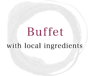 Buffet with local ingredients